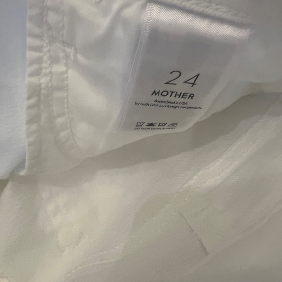 New with tags Mother denim white the hustler ankle fray the fairest of all 24 - Picture 8 of 8